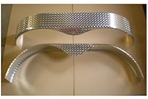 FENDERS INC Set of (2) Tandem Aluminum Tread Plate Cargo Trailer Fenders