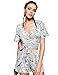 SweatyRocks Women's 2 Piece Boho Floral Print Crop Cami Top with Shorts Set Blue M