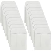 100 Pcs 2.36 x 2.36 Inch Mini Coin Mailing Envelopes Tiny Paper Envelopes Seed Storage Bags Photo Card Envelope Pockets Small Item Storage Packets for Keys Stamp Collection