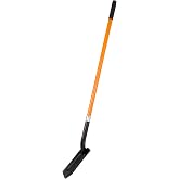 Nohovu Trench Shovel for Digging, 4-Inch Trench Shovel, Heavy Duty Trenching Shovel with Fiberglass Handle, 56 Inches