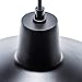 GLOBE Electric 65151 1-Light Plug-in Pendant Lighting, Matte Black, 15ft Black Cord, in-Line On/Off Switch, Hanging Lamp, Hanging Lights, Ceiling Light Fixture
