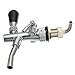 KINGSO Stainless Steel with Chrome Brass Inner Beer Faucet with Shank for Keg Tap (Silver)