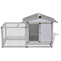 WWHZ Chicken Coop Aluminum 62.2"x24.8"x36.6"