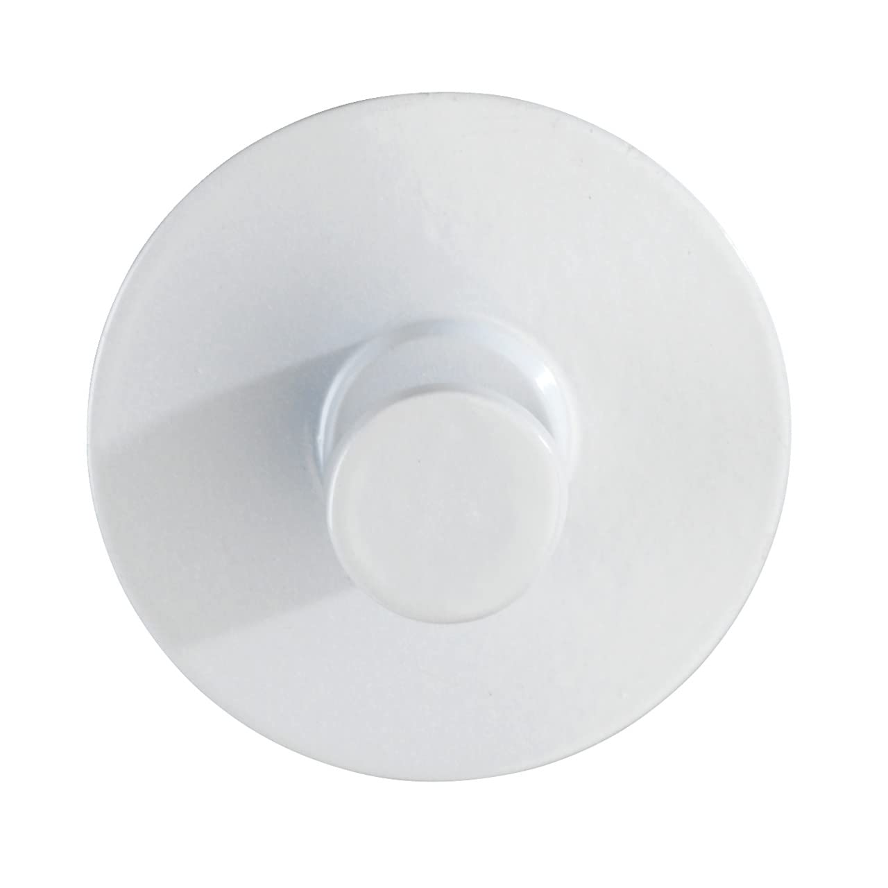 WENKO Savona White Matt Stainless Steel Towel Hook, Clothes Hook, Self-Adhesive Stainless Steel, 5 x 2 x 5 cm, White