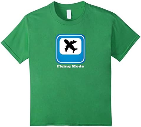 Kids Airplane Mode T-Shirt 4 Grass