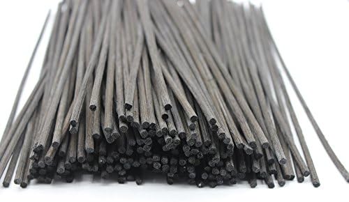 Kaew Kalaya black reed diffuser sticks - 30Pcs Premium Brown Rattan Reed Fragrance Diffuser Replacement Refill Sticks 177mm * 3.5mm for Loffon
