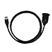 LDKCOK USB 3.0 Mount Cable –USB Extension Flush, Dash, Panel Mount Cable, for Car, Boat, Motorcycle and More (3.3ft/1m)
