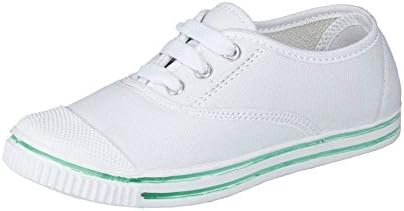 Pollo Boys Canvas White School Shoes