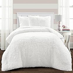 Lush Decor Emma Soft Fluffy Faux Fur Kids College