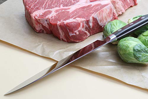 Yoshihiro Inox Stain-resistant Aus-10 Steel Ice Hardened Gyuto Chefs Knife 9.4" (240mm) - Thumbnail 3