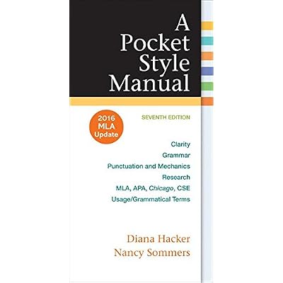 A Pocket Style Manual: 2016 MLA Update