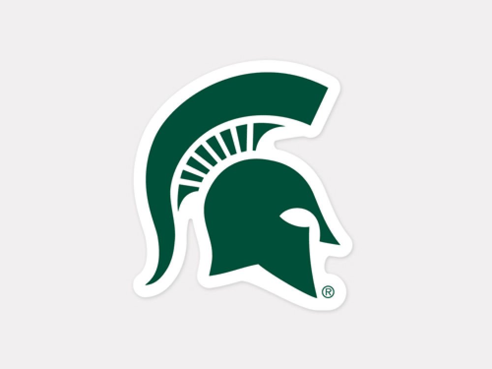 Michigan State Spartans 10x10 cm Home & Auto Decal (American College)