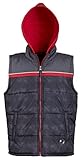 Ixtreme Boys Down Alternative Padded Winter Puffer Bubble Vest with Fleece Hood