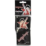 Betty Boop Red Star 'She's So Fine' Auto Accessory Rearview Mirror Hanging Fuzzy Dice