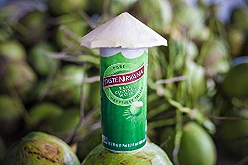Taste Nirvana Real Coconut Water, Coco Real Premium Coconut Water, 16.2 Ounce Cans (Pack of 65) (Pack of 65)