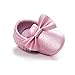 BENHERO Newborn Baby Boys Girls Soft Soled Tassel Bowknots Crib Infant Toddler Prewalker Moccasins Shoes（11cm, 0-6 Months Infant, 5107/Middle Pink