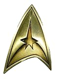 Star Trek Original Tv Series Command Logo Brass Toned Badge Metal Pin