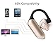 KOBWA Bluetooth Headphones,Portable Mini Super Long Time Standby Earphone V4.1+EDR Wireless Sports Stereo Eearbus In-Ear Noise Cancelling Headset for Gym/Driving/Office/Outdoor Activities