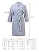 SIORO Cotton Robes Lightweight Kimono Robe Gowns Soft Knit Bathrobe Nightwear V-Neck Loungewear Sexy Sleepwear Short For Women Navy M