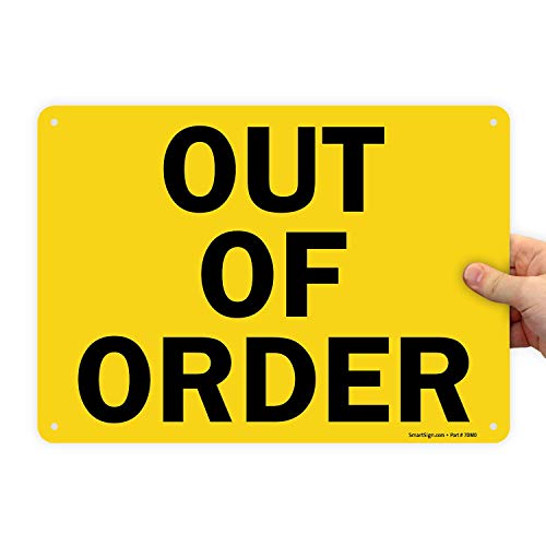 SmartSign "Out of Order" Sign | 10" x 14" Plastic