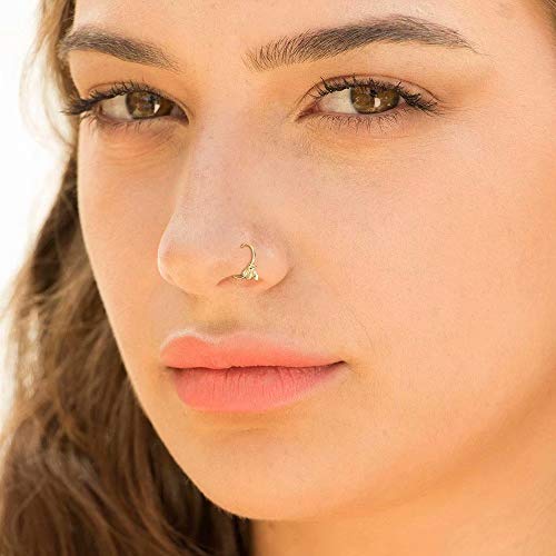 Memorjew Bee Belly Button Ring for Women, 925 Sterling Silver 20g Small