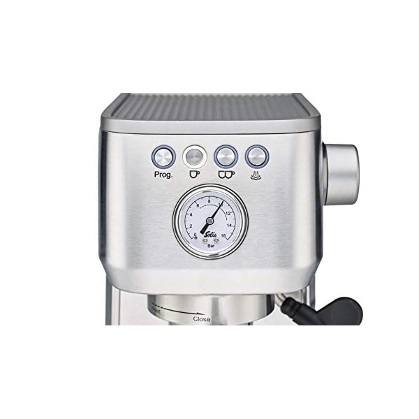 Solis Espressomaschine Barista Perfetta Plus 1170 - Siebträgermaschine - Manometer - Dampf-/Heißwasserdüse… – Bild 4