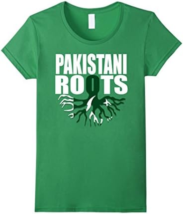 Womens Storecastle: Pakistani Roots Pakistan Flag Gift T-Shirt XL Grass