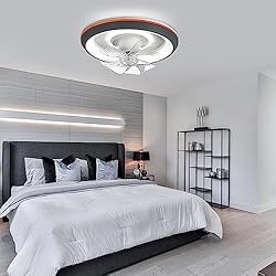 DLLT Modern Ceiling Fans with Lights, 360-Degree