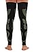 Mojo - Compression Socks Footless for Women and Men 20-30mmHg - Leg Compression Support Sleeve for Post Surgery Recovery, Swelling, Lymphedema - Black/Green, Small - A609