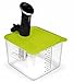 EVERIE Collapsible Silicone Sous Vide Lid Compatible with Anova Cooker and Compatible with Rubbermaid Container 12,18,22 Quart (Side Mount)