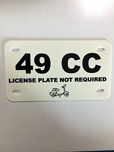 49 CC License Plate