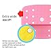 [Budsia] Baby Kids Extra-Wide & Tall Jumbo Step Stool with Removable Non-Slip Caps & Rubber Grips / Made in Korea / 5 Colors (Pink)