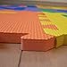 Edushape Foam Play Mat for Baby - Foam Interlocking Floor Mats with Bold Colors and Letter Tiles - Thick, Textured, Soft Foam Floor Mats for Kids, Babies and Toddlers