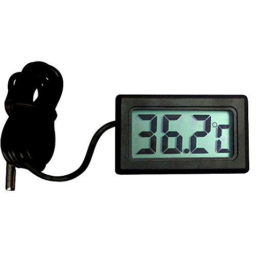 Harulu 1Pcs Digital LCD Car Fridge Incubator Fish Tank Meter Gauge Thermometer