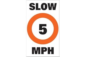 TAYLORMADE TAYLOR MADE PRODUCTS Sur-Mark Slow 5 MPH Buoy Label, 13" x 24"