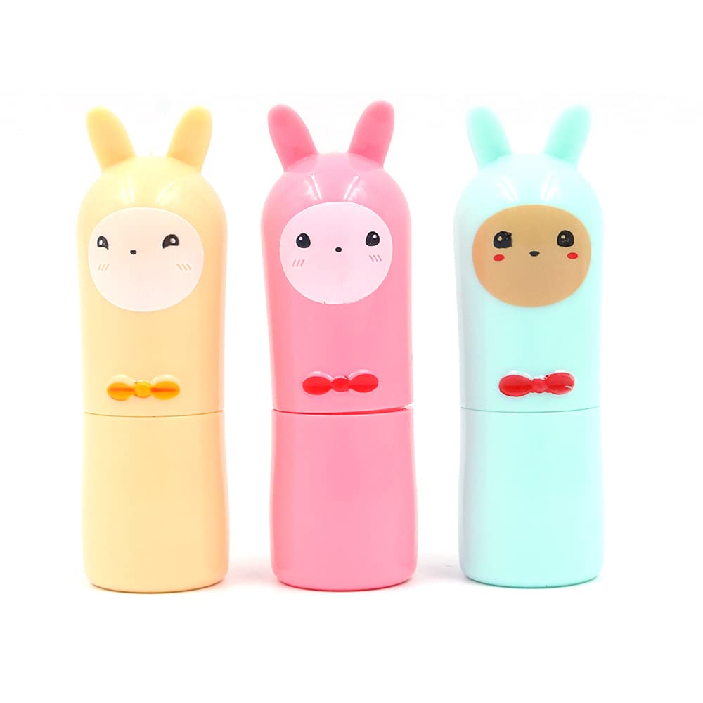 Namvo 3Pcs Empty Lip Balm Tubes Containers DIY Plastic Lips Balm with Cap for DIY Make Up Cosmetic Travel Daily Life