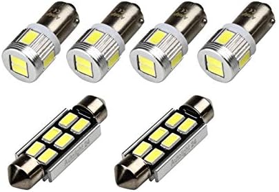 6 x LED Interior Lights Package fits for AUDI S3 8L A3 8P 8PA A4 B6 B7 A6 C6 4F C5 Q7 A8