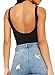 Women Bodysuit (A01 Black, Small)