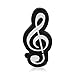 CHUYI Novelty and Cute Music Note Shape Design 8GB USB 2.0 Flash Drive Pen Drive Memory Stick Storage Cool Thumb Drive U Disk Gift (Black-1 Pack)
