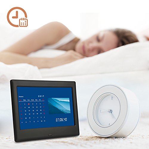 image for DBPOWER HD Digital Photo Frame IPS LCD Screen with Auto-Rotate/Calenda
