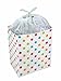 Clean Cubes 13 Gallon Disposable Pop-Up Trash Cans (3-Pack) with Fitted Bags – Foldable Garbage & Recycling Bins for Parties, Events & Kitchen (Polka Dot, 17