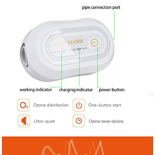 Denshine CPAP Cleaner, CPAP Cleaner and Sanitizer Includes Sanitizing Bag, for CPAP Machines, Masks, Cushion, 22mm Diameter of Tubing and Household Sterilization Cleaning