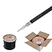 Cables Direct Online RG6 Coaxial Cable Dual Shield Bulk, 18 Gauge Copper Clad Steel (CCS) Conductor, Aluminum Braid, PVC Jacket, Reel Box, 500ft, Black