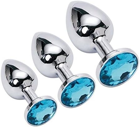 TianCF 3pcs Jeweled Beginners Plug Anales Training Sets Restraint