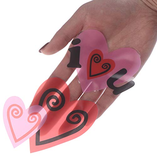 181 Pieces Valentine's Day Window Clings Wall Stickers Window Stickers Heart Stickers Decal Valentine's Day Patterns Window Stickers for Home Office Window Stickers Love Day Party Supplies,4 Sheets