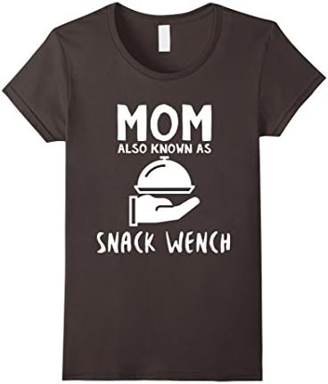 Womens Healthy Kid Snack Mom Wench Funny Strife T-shirt Large Asphalt