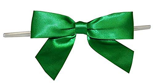 image for Reliant Ribbon 5170-51005-3X2 Satin Twist Tie Bows - Large Bows, 7/8 I