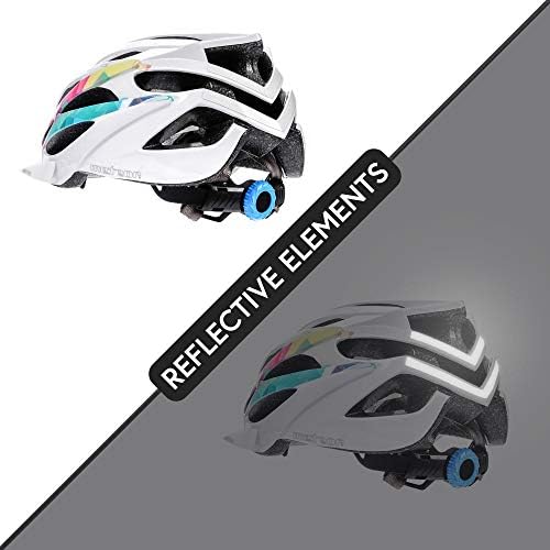 Casque Vélo VTT et VTC Adulte Jeunesse Unisexe Casque de Cyclisme de Réglable de Sport pour BMX Skate Scooter Patines Conçu pour la Sécurité des Utilisateur Marven