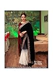 IndianTrends Women's Exclusive Saree Party Wear Designer Bollywood Replica Sari One Size Black
