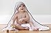 Premium Bamboo Baby Hooded Towel, Extra Soft and Large 35x35, Hypoallergenic, Sized for Toddler, Boys, Girls, Polka Dot